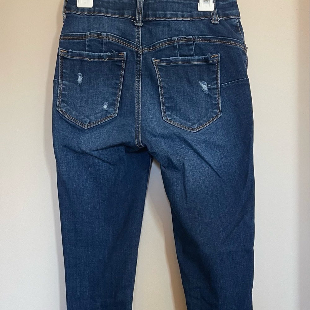 Ripped Blue Skinny Jeans